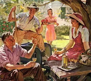 Haddon: Family in Yard