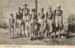 Emaciated: Famine Victims - India