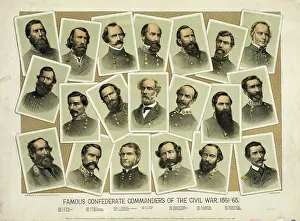 C1884: Famous Confederate commanders of the Civil War, 1861-'65
