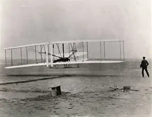 Carolina: The famous photo of the first flight of the Wright Flyer