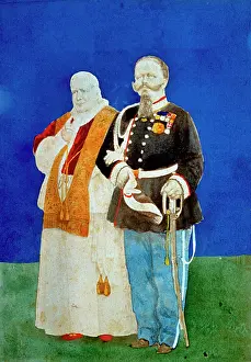 Photomontage: Famous satirical photomontage of king