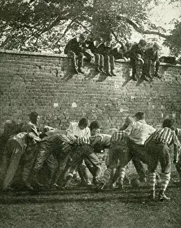 Privileged: Famous wall game in progress, Eton School, Berkshire