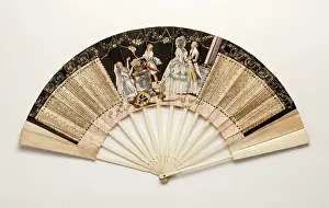 Archdukes: Fan with an allegory on the marriage of Archduke