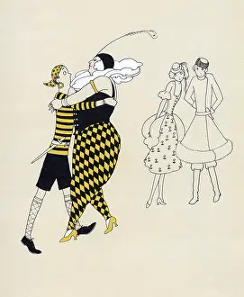 Joyce Dennys: FANCY DRESS DANCERS