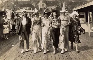 Oct16: Fancy dress on a seaside pier, c.1930