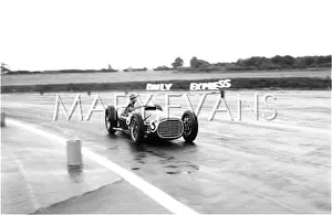 Fangio: Fangio in BRM V16, Silverstone, England