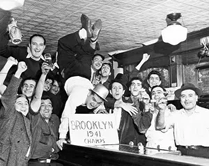 Dodgers: Fans cheer a Brooklyn Dodgers Pennant Victory ?