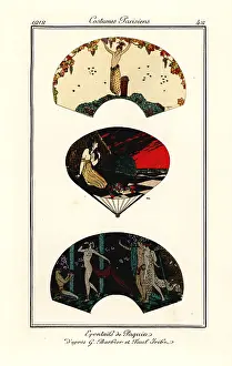 Paquin: Fans designed by Jeanne Paquin, 1912