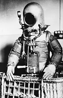 Pressurized: Fantastic appearing stratosphere suit for Spanish