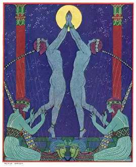 Nightime: Fantasy Egyptian dancing scene - Barbier
