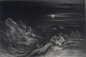 Breath: A fantasy illustration of marine reptiles