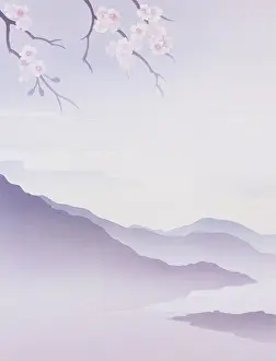 Diptych: Fantasy Landscape Diptych - Left