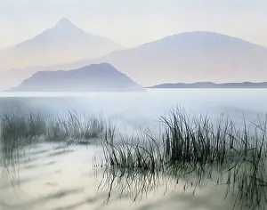 Fantasy Landscape with Lake and Reeds - Left