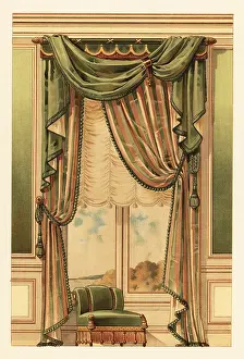 Drap: Fantasy wall hanging, circa 1900