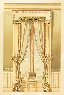 Damask: Fantasy wall hanging, circa 1900