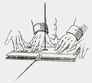 1853: Faraday's experiment on table turning