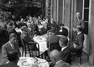 Draeger: Farewell ceremony for exchange students, 1936