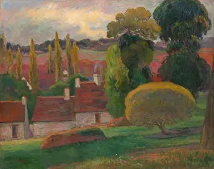 Simplified: A Farm in Brittany, by Gauguin