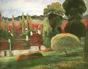 Contrasting: A Farm in Brittany, by Gauguin