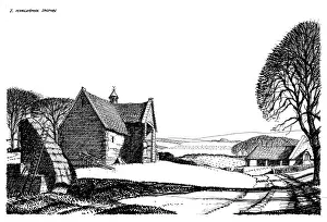 Cotswold: Farm buildings and fields