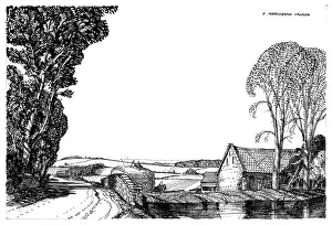 Haystack: Farm by a River