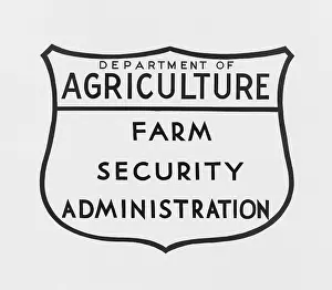 Recession: Farm Security Administration emblem. The ?