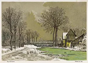 Snowscapes: FARM IN THE SNOW