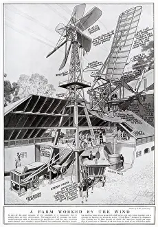 Sails: Farm worked by wind 1921