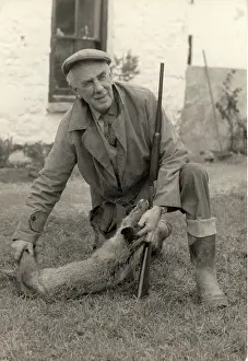 Ros Fraser Collection: Farmer with fox