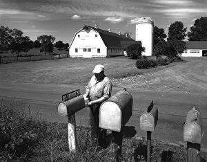 Camerique: Farmer Down At The Mailboxes Collecting His Mail
