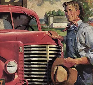 Pickup: Farmer and Pickup Truck