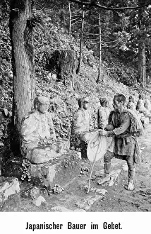 Prays: Farmer praying, 1912