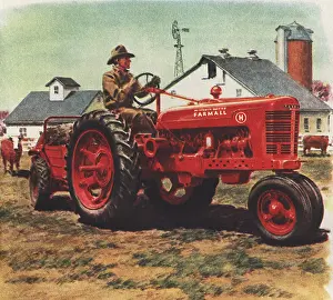 Silo: Farmer Riding Tractor