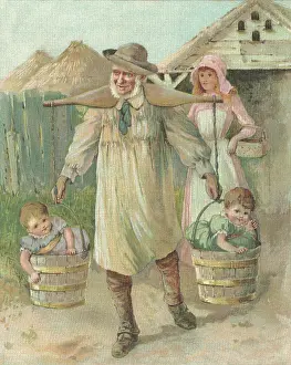 Peter & Dawn Cope Collection: Farmer with Shoulder Yoke