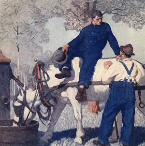 Trough: Farmers and Horse