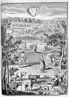 1700: Farming and ciltivation scene, from the 1775 edition
