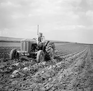 Farming with a tractor