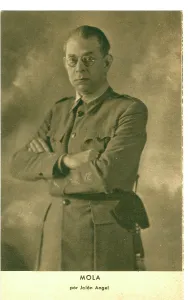 Mola: Fascist General Emilio Mola full portrait in uniform