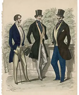 Seams: Fashion Plate - 1845 - Men