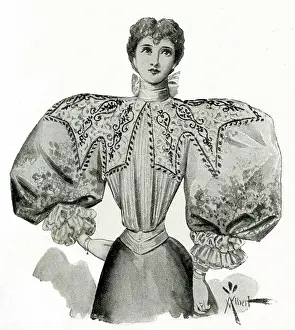 Gigot: Fashionable blouse 1895