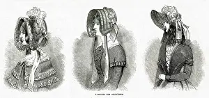 Millinery: Fashionable bonnets for September 1844