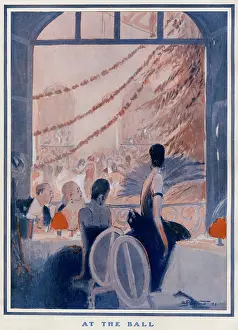 Alcove: Fashionable folk at a ball