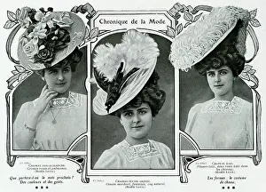 Headwear: Fashionable hats of 1906