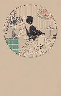 Inhaling: Fashionable Lady