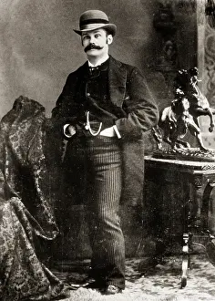 Vested: Fashionable Man Standing Looking at Camera in