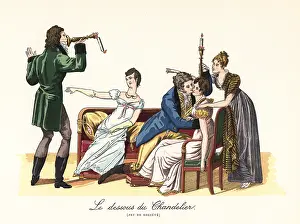 Forfeit: Fashionable people playing the game of the Candlestick Base