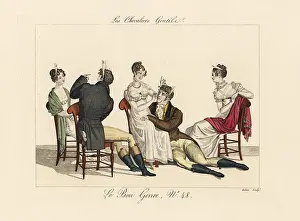 Decollete: Fashionable people playing the memory game