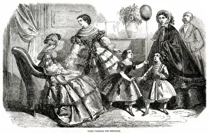 Flounces: Fashions for December 1856