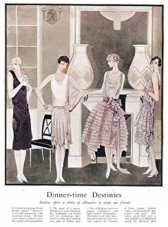 Couturiers: Fashions for dinner-time, Paris, 1927