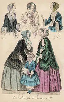 Scalloped: Fashions - January 1851